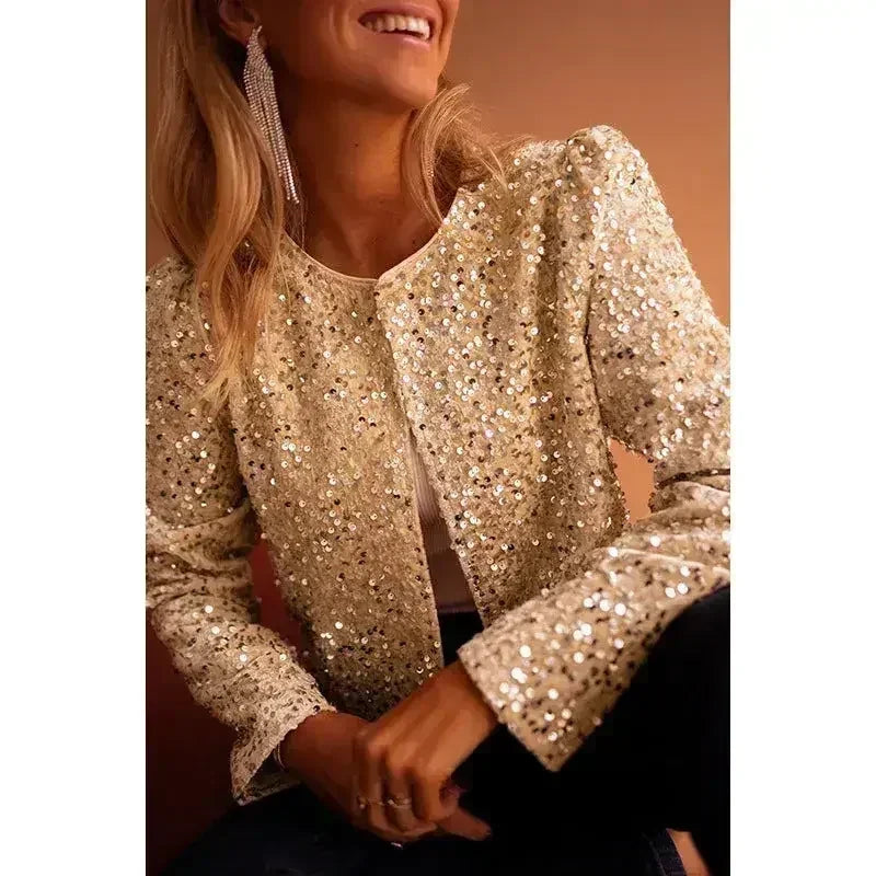 Sequin Jacket - Sparkling Party Outerwear | Femstylo