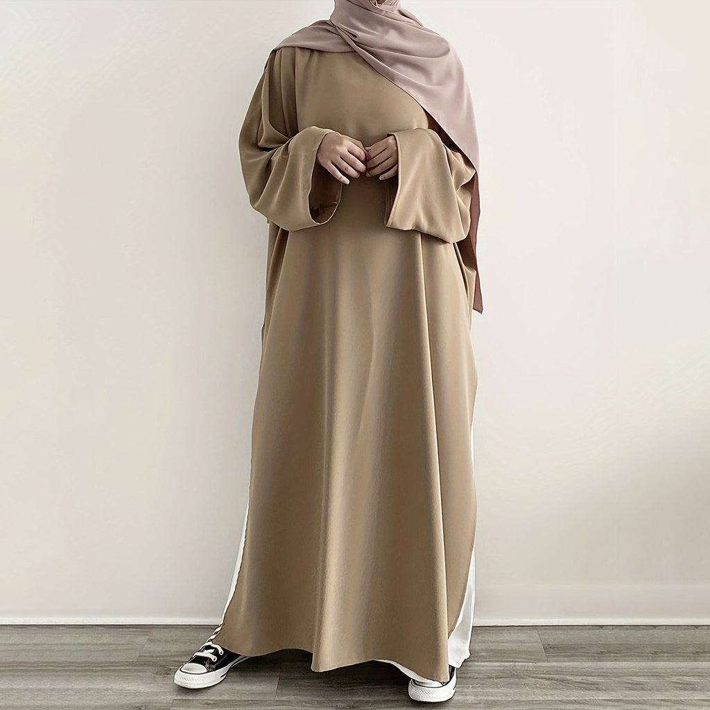 Casual Fashion Slit Abaya (MA063)