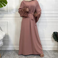 Floral Lace Zip Abaya (MA060)