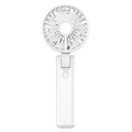 Portable Fan Mini Handheld Fan USB Rechargeable 3 Speed Personal Handheld Small Pocket Fan with Base for Indoor Outdoor Handheld Fan Mini Portable Fan Rechargeable Battery Fan Cute Design 3 Speed Dual Motors Personal Small Desk Fan with Base