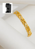 MAC083 Leaf Brushed Creative Magnet Bracelet