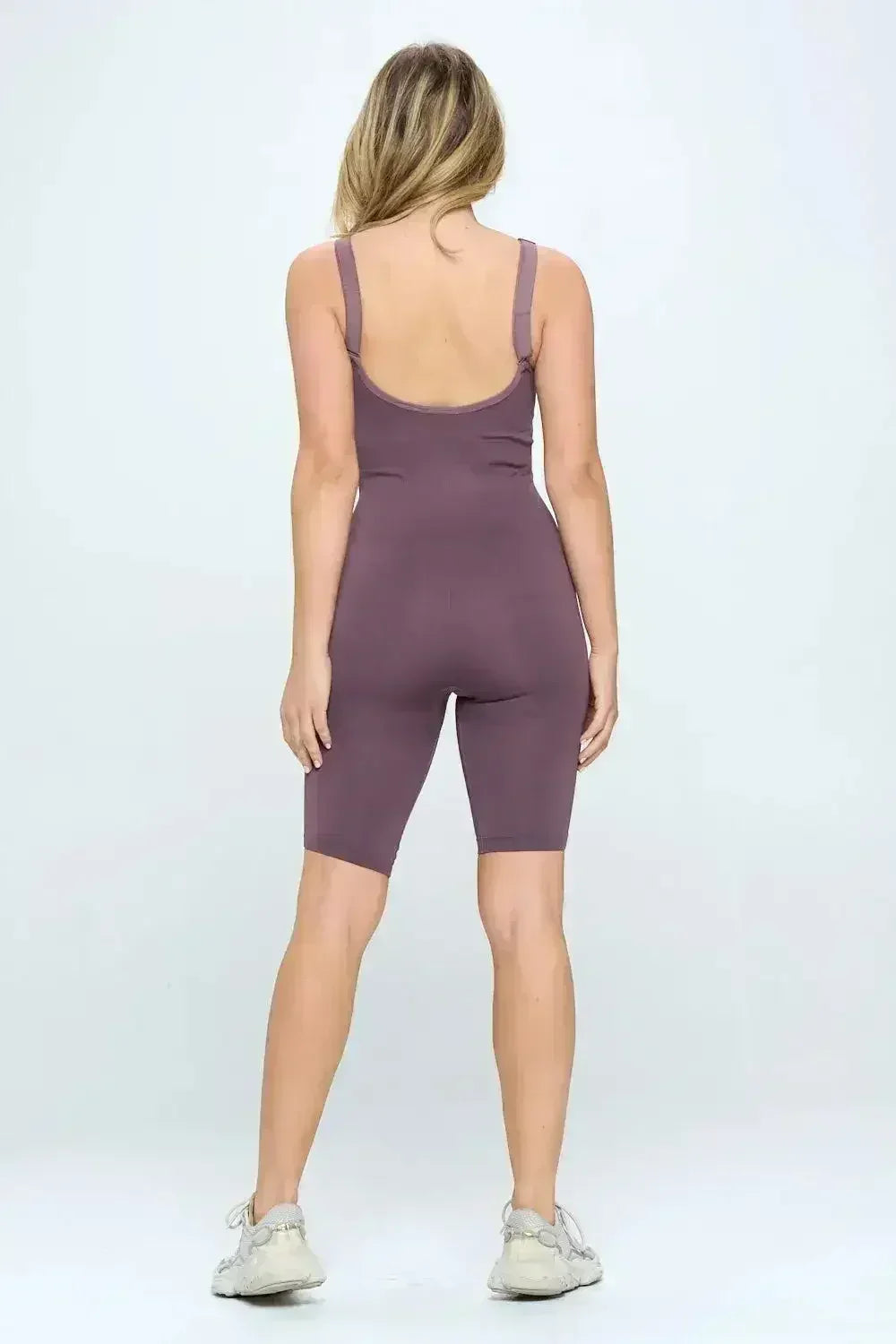Seamless Ribbed knit Romper Jumpsuit Set