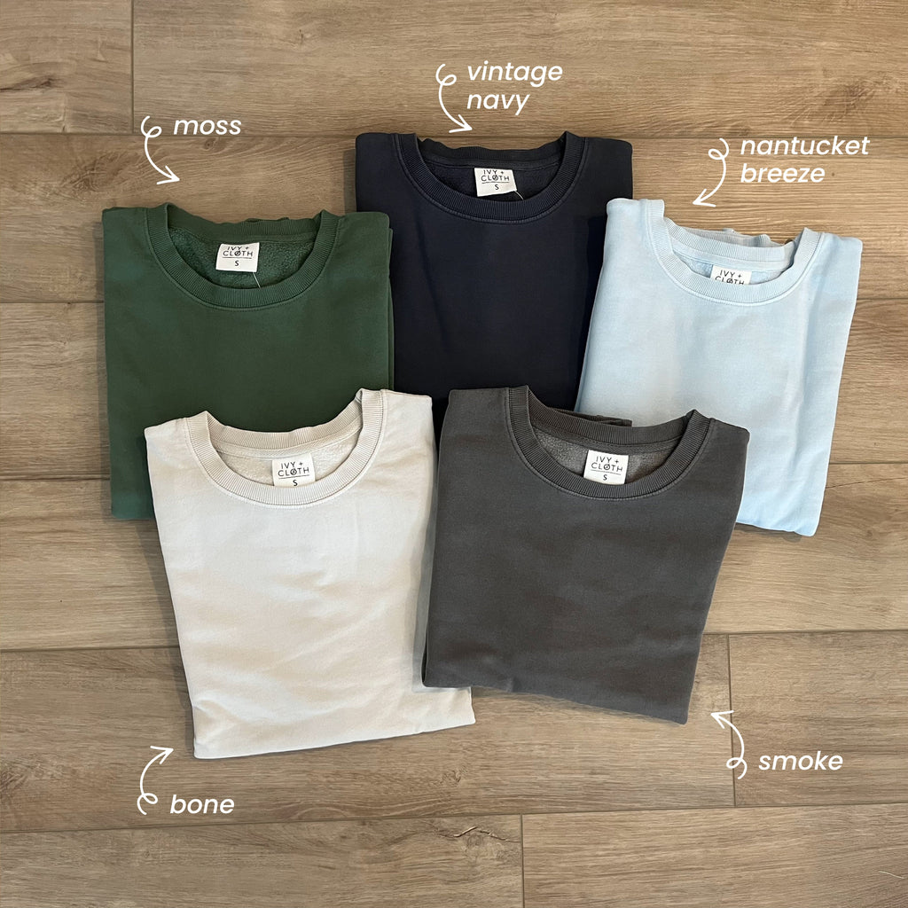 Bone Oversized Boxy Crew