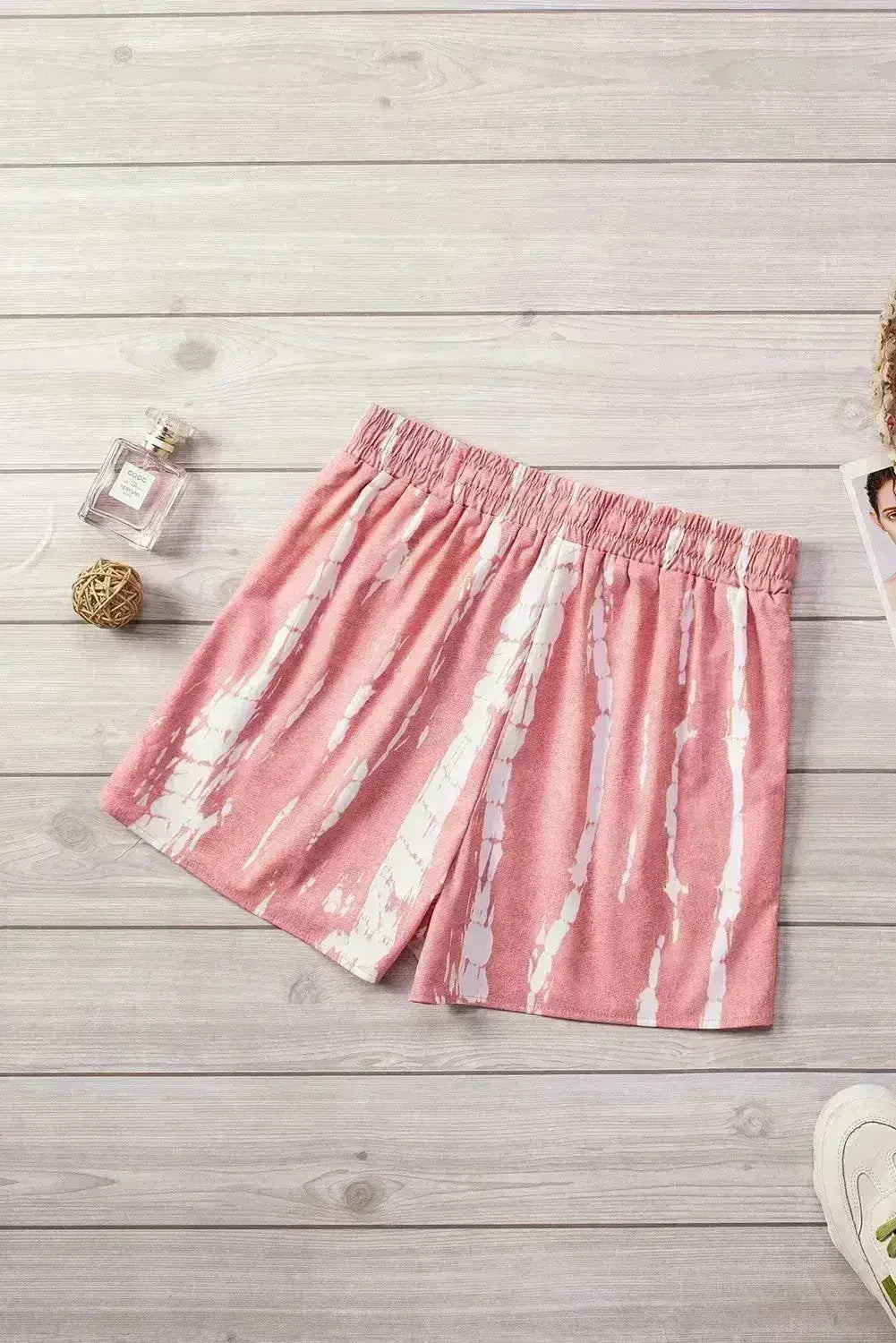 Tie Dye Drawstring Shorts | Boho Chic Summer Shorts | Polyester
