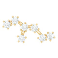 Diamond Leo Constellation Crawler Earring for Helix Piercing