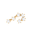 Diamond Cancer Zodiac Ear Crawler Earring