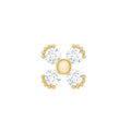 Round Diamond Minimal Helix Earring