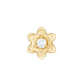 Diamond Lotus Flower Earring for Helix Piercing