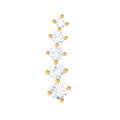 Minimal Moissanite Crawler Earring For Helix Piercing