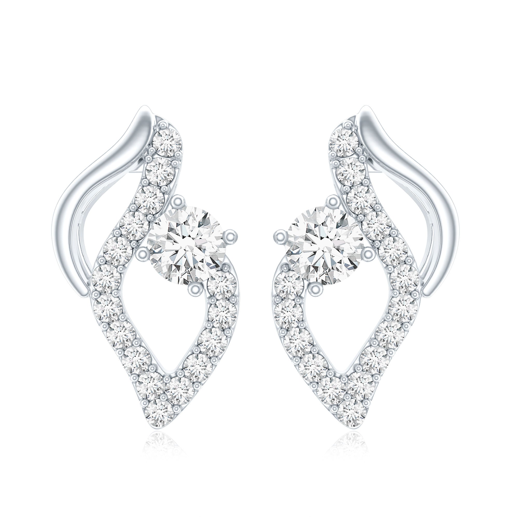 Elegant Lab Grown Diamond Stud Earrings