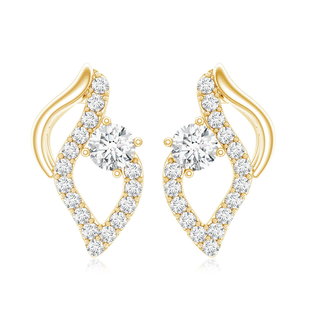 Elegant Lab Grown Diamond Stud Earrings