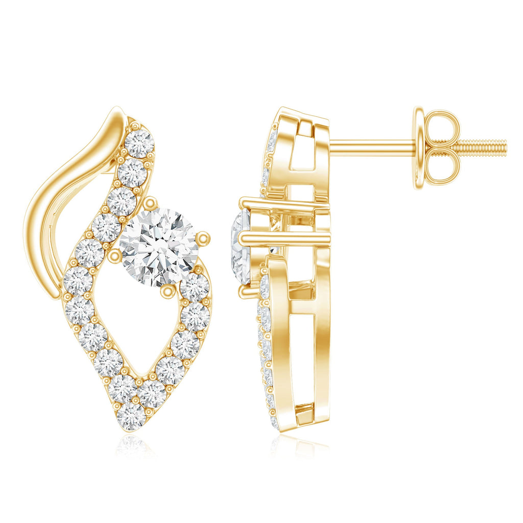 Elegant Lab Grown Diamond Stud Earrings