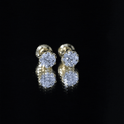 1.9 Carat Certified Lab Grown Diamond Solitaire Stud Earrings