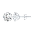 1.9 Carat Certified Lab Grown Diamond Solitaire Stud Earrings