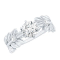 6 MM Lab Grown Diamond Nature Inspired Engagement Ring