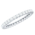 Designer Cubic Zirconia Full Eternity Stackable Ring with Certificate