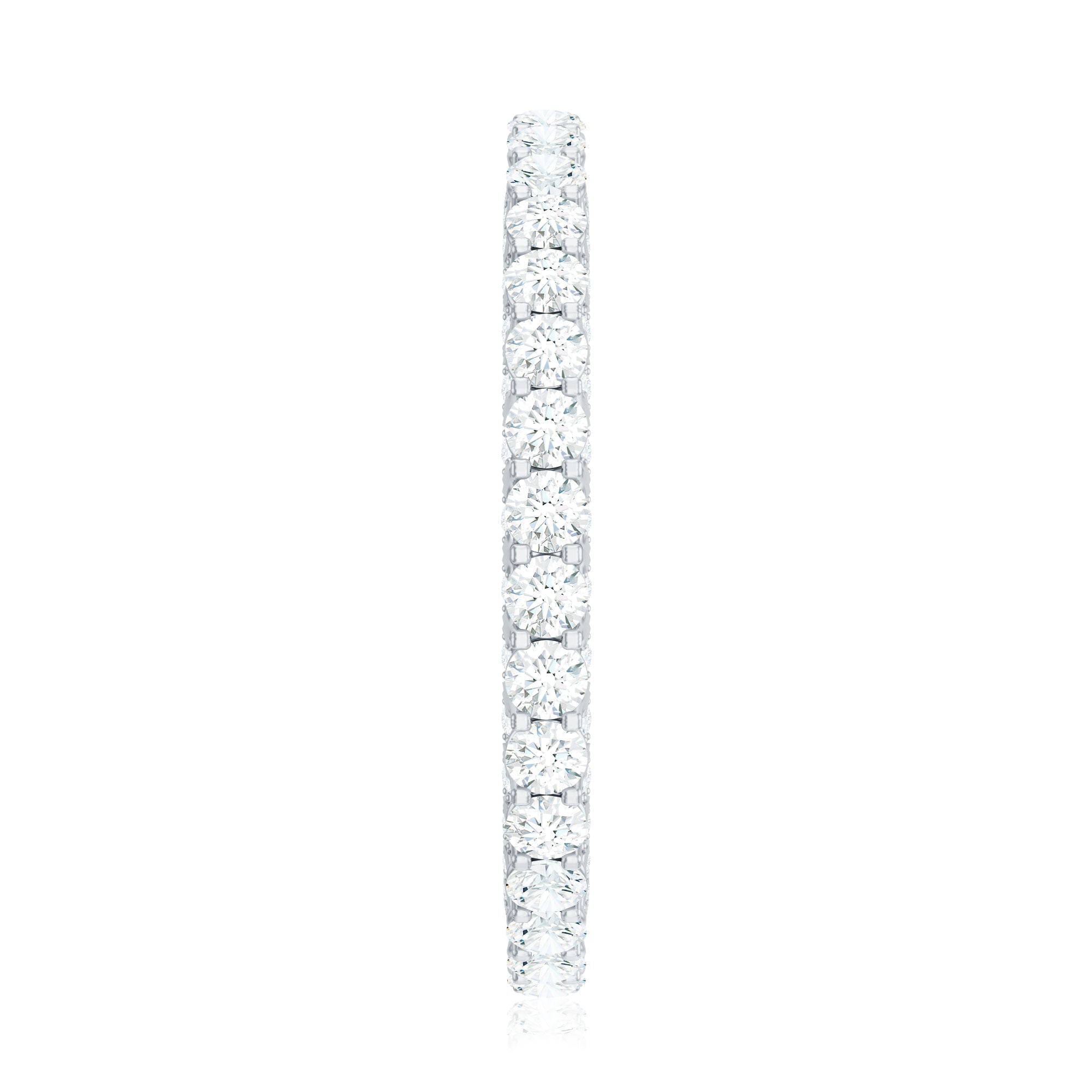 Designer Cubic Zirconia Full Eternity Stackable Ring with Certificate