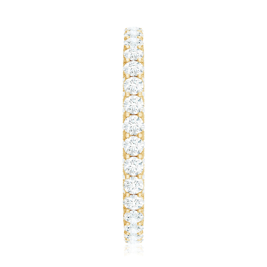 Designer Cubic Zirconia Full Eternity Stackable Ring with Certificate