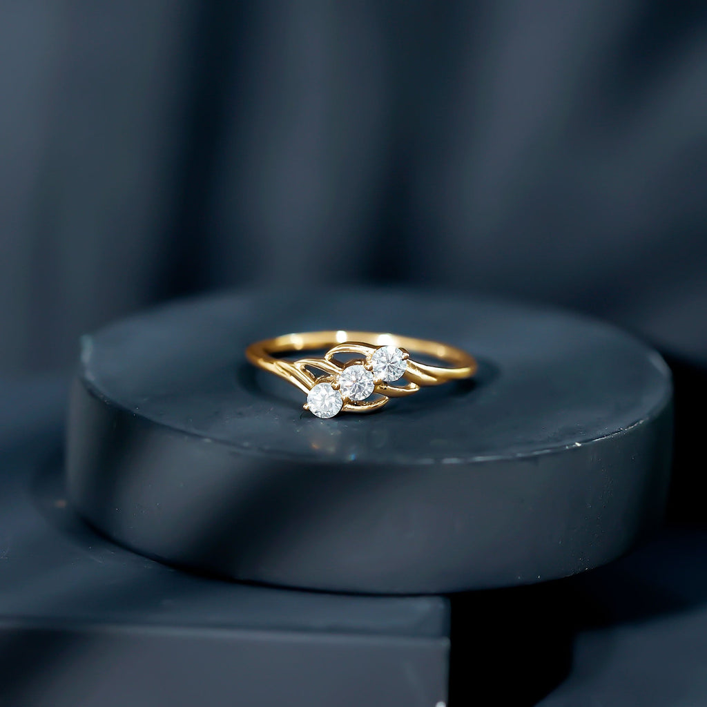 Certified Lab Grown Diamond Three Stone Proposal Ring