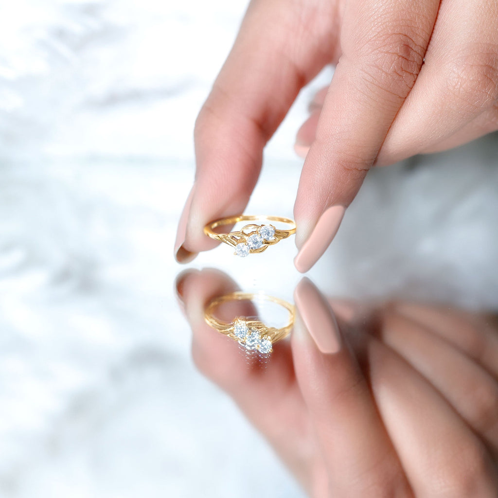 Certified Lab Grown Diamond Three Stone Proposal Ring