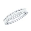 Channel Set Moissanite Eternity Band for women