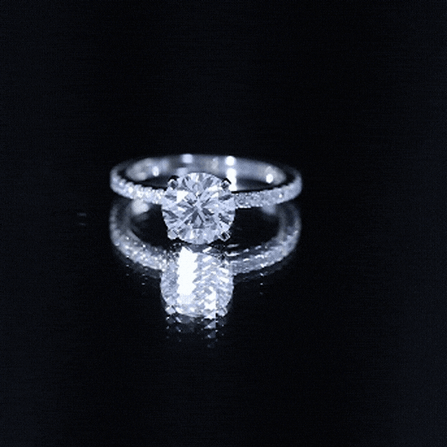 Brilliant Cut 2 Carat Lab Grown Diamond Solitaire Engagement Ring