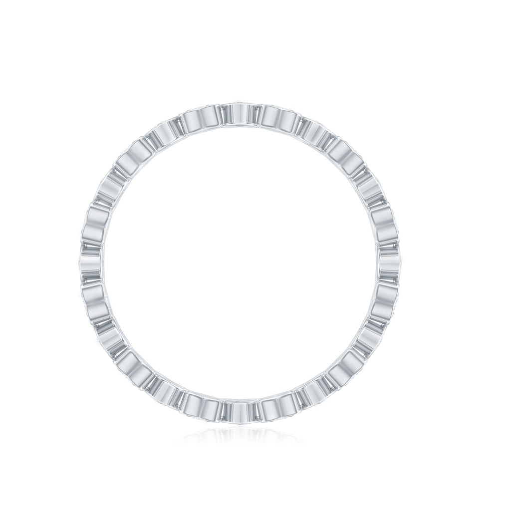 Certified Diamond Heart Eternity Band Ring