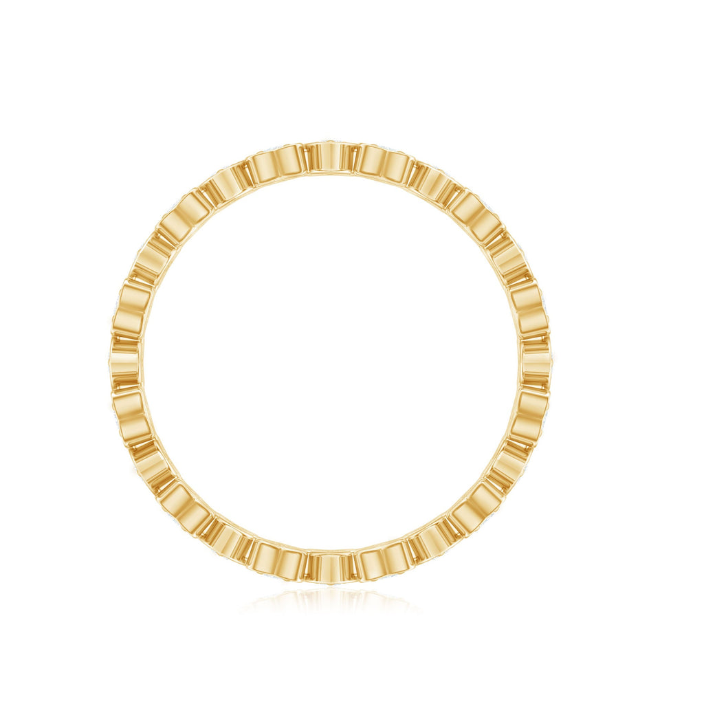 Certified Diamond Heart Eternity Band Ring