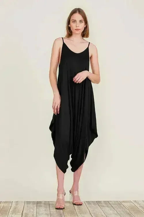 Harem Jumpsuit Romper – Chic & Versatile One-Piece | Breathable Rayon
