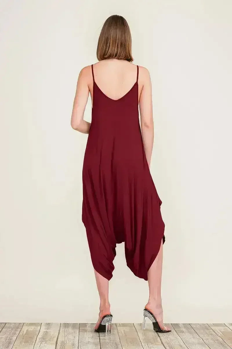 Harem Jumpsuit Romper – Chic & Versatile One-Piece | Breathable Rayon