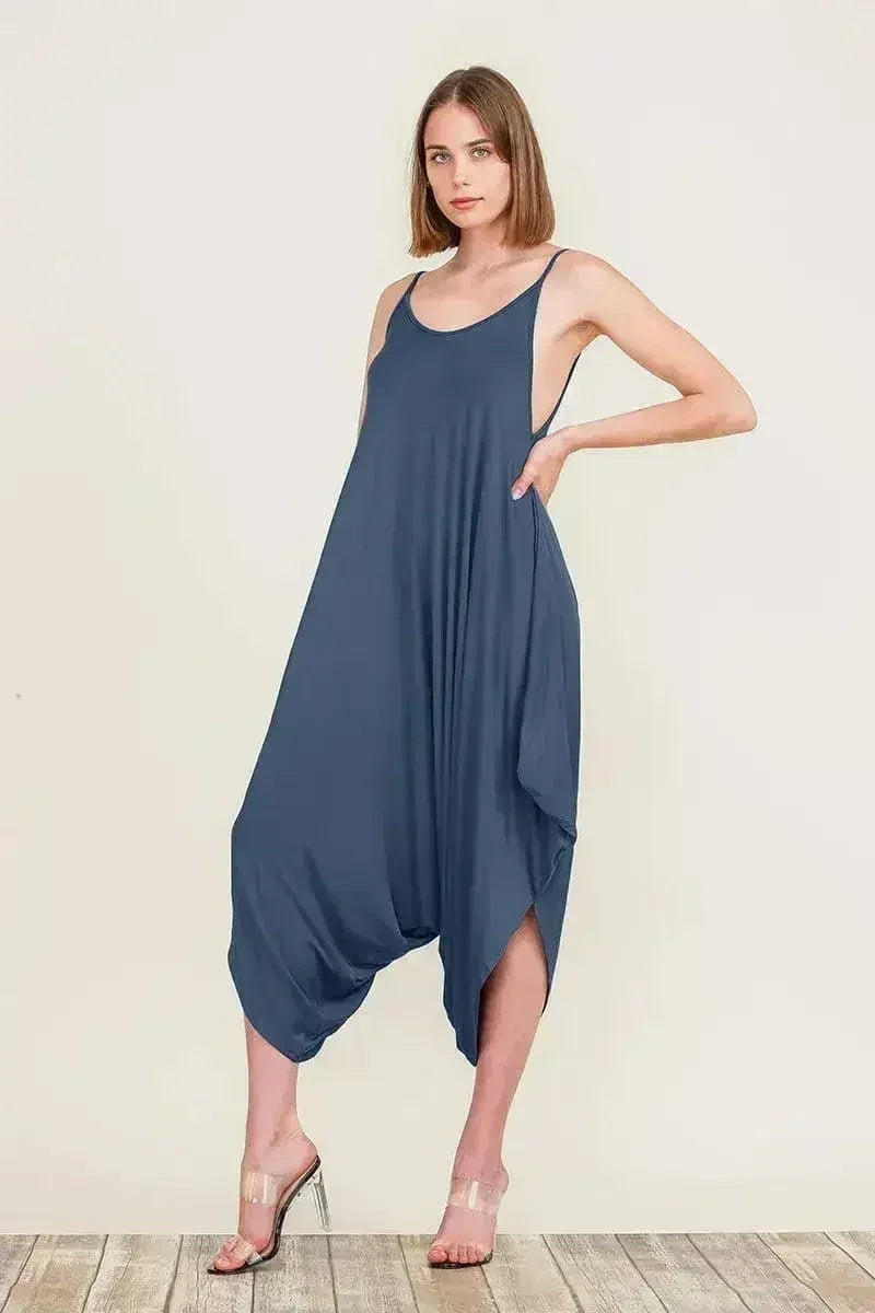 Harem Jumpsuit Romper – Chic & Versatile One-Piece | Breathable Rayon