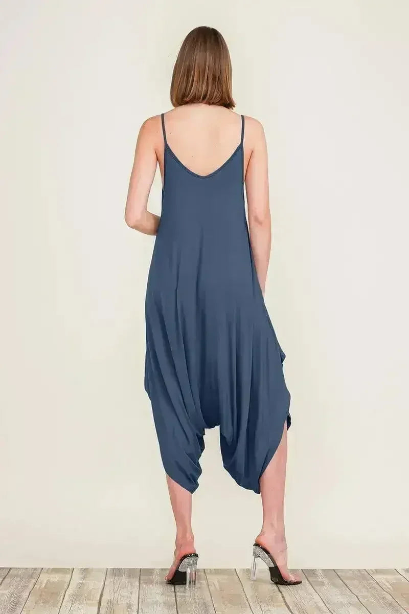 Harem Jumpsuit Romper – Chic & Versatile One-Piece | Breathable Rayon