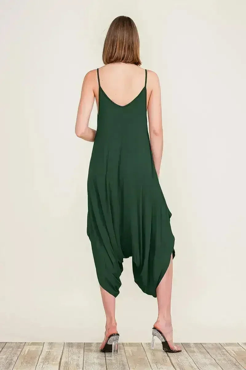 Harem Jumpsuit Romper – Chic & Versatile One-Piece | Breathable Rayon