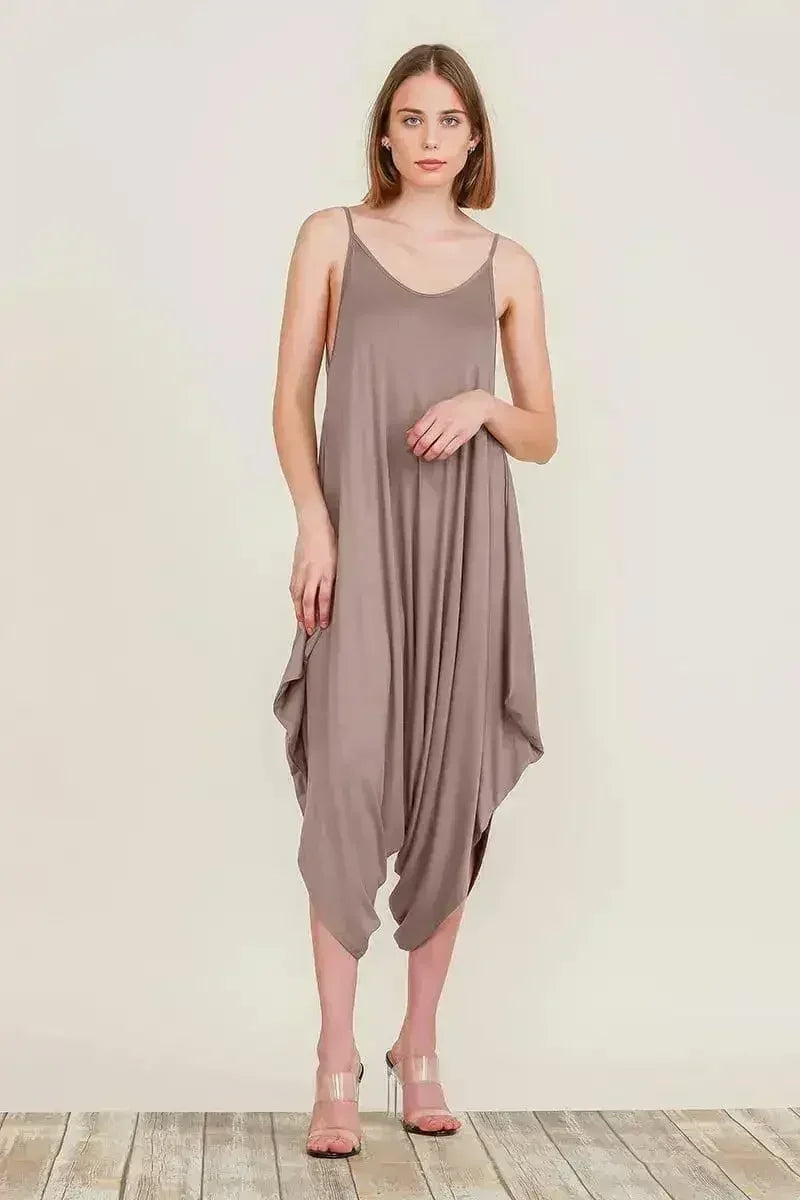 Harem Jumpsuit Romper – Chic & Versatile One-Piece | Breathable Rayon