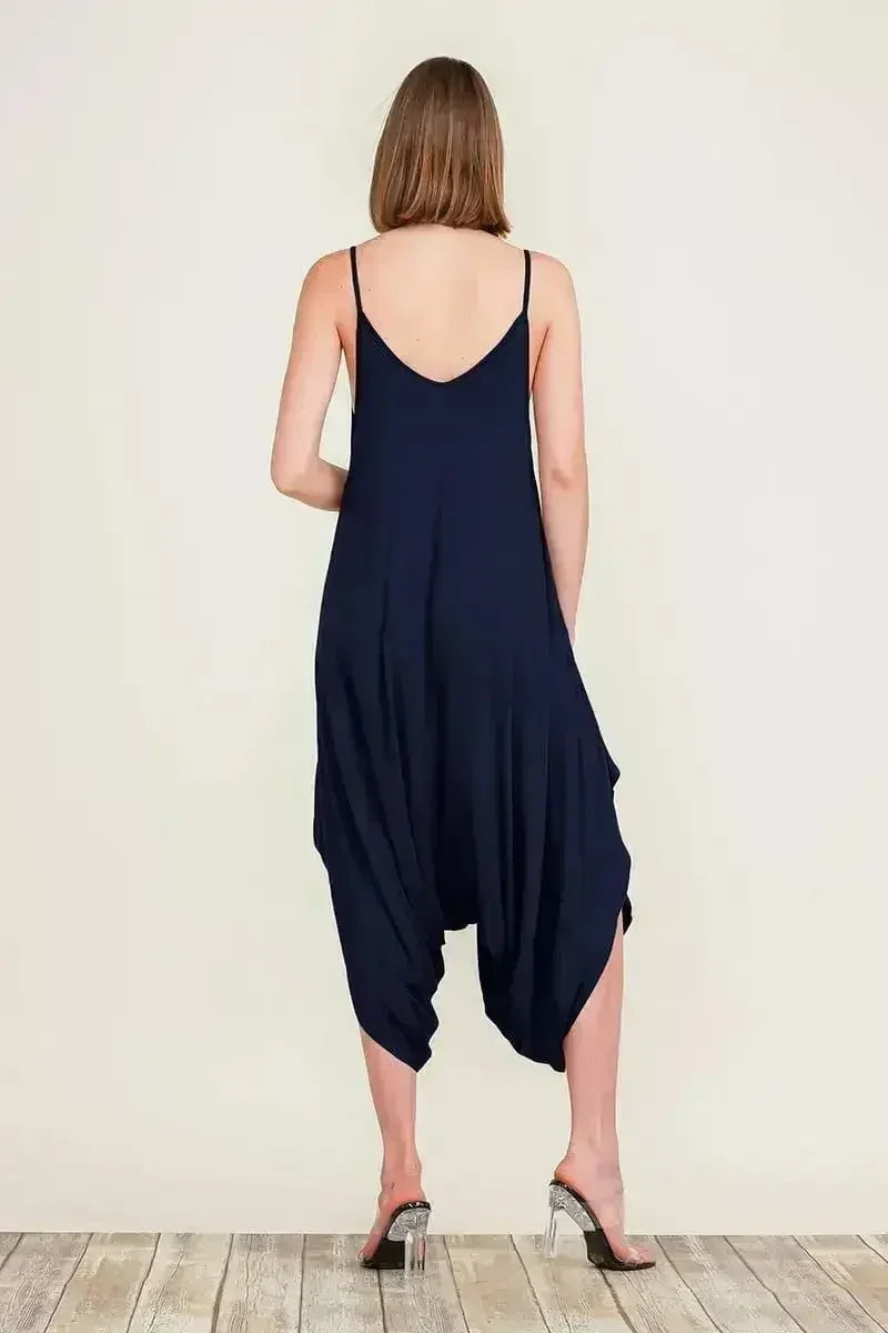 Harem Jumpsuit Romper – Chic & Versatile One-Piece | Breathable Rayon