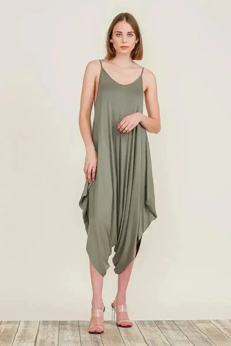 Harem Jumpsuit Romper – Chic & Versatile One-Piece | Breathable Rayon
