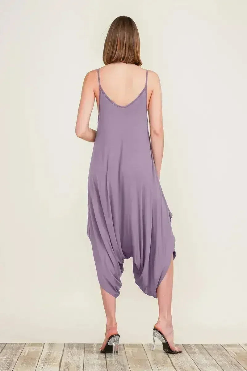 Harem Jumpsuit Romper – Chic & Versatile One-Piece | Breathable Rayon