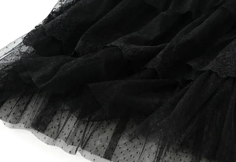 Women's High Waisted Slimming Sand Cake Skirt, Half Skirt, High-End Feeling Gauze, Long Skirt, Summer, , 2025 Hundred fold skirt