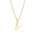 26 Initial Letters Heart Pendant Stainless Steel Necklace for Women Gold Color A-Z Alphabet Choker Chain Birthday Jewelry Gift