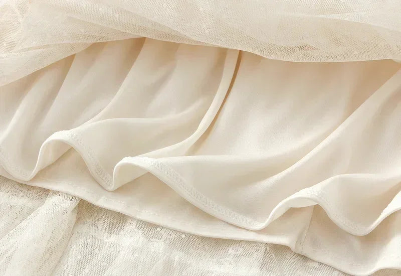Women's High Waisted Slimming Sand Cake Skirt, Half Skirt, High-End Feeling Gauze, Long Skirt, Summer, , 2025 Hundred fold skirt