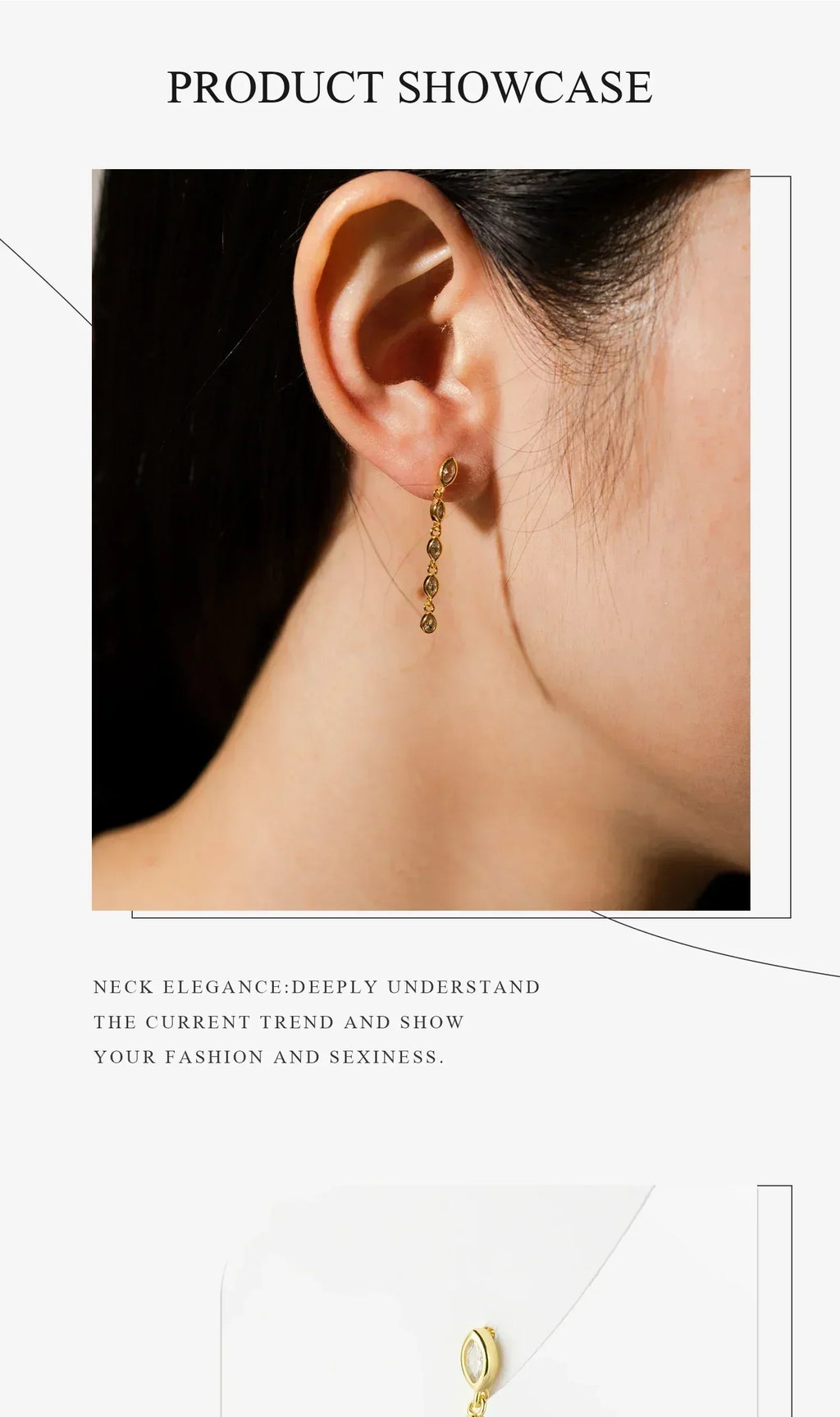 ANDYWEN 100% 925 Sterling Silver Gold Spicy Earring Chain Ovals Locker Earring Women Pendientes Luxury Fine Jewelry 2023 Clips