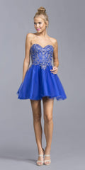 CLEARANCE - Aspeed S2040 Sweetheart Neckline Strapless Short Dress (Size 3XL)