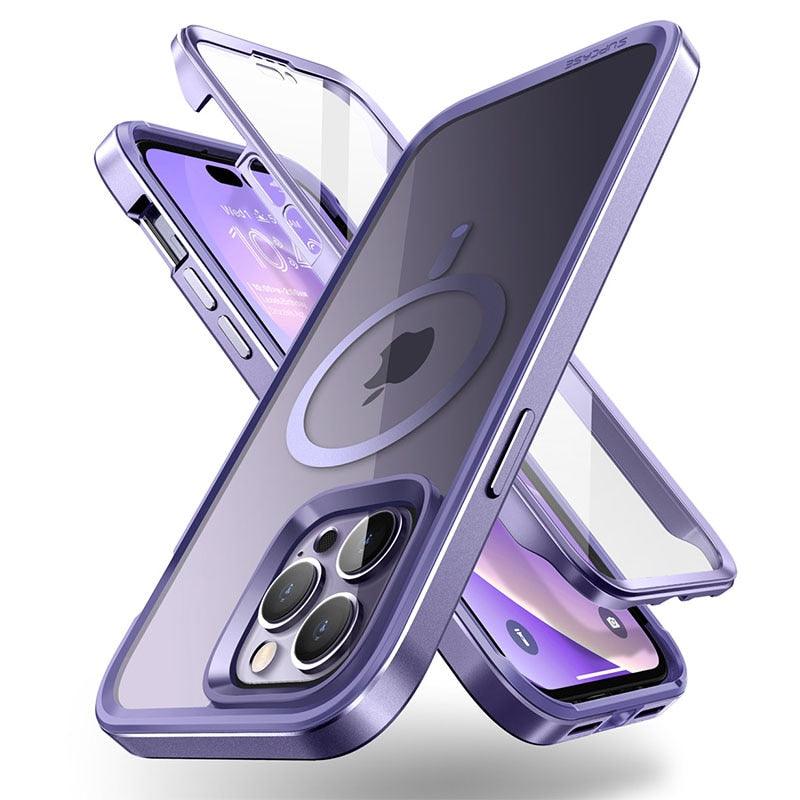Elegant iPhone 14 Pro Max Case 6.7" Strong Edges Slim Frame Clear Protective Case with Built-in Screen Protector Compatible Shockproof Thin Clear Case Luxury Case For Smartphone