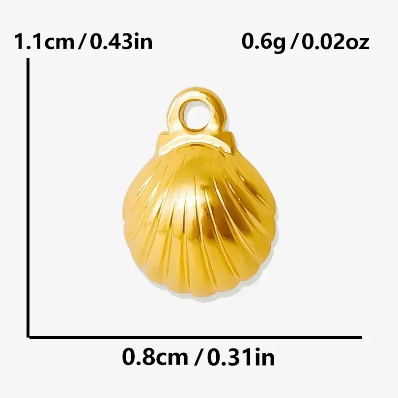 1Pc Temperament Fashion Summer Beach Blue Marine Life Sea Horse Shell Turtle Mini Fish Bead Necklace Classic Clavicle Chain