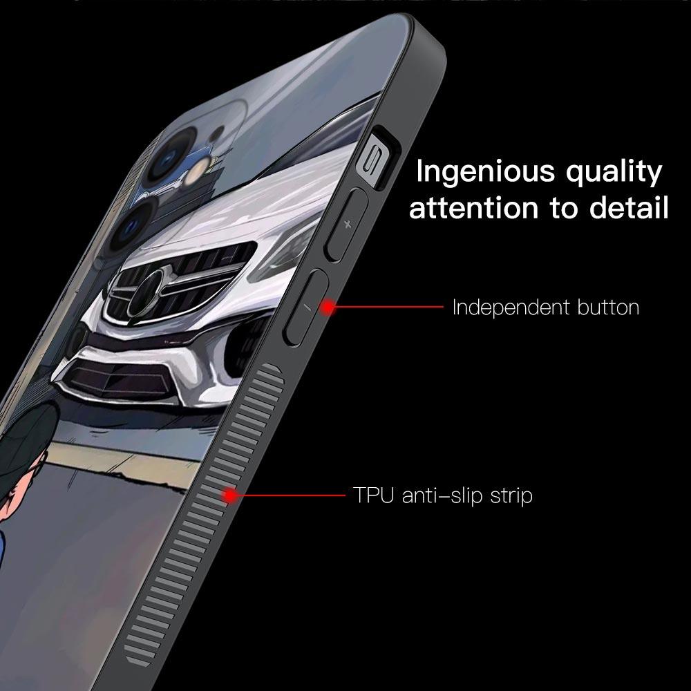 Boy Girl See Cool Sports Car Drift Case For iPhone 14 13 12 11 Pro Max Cover X XR XS Max 12Mini 13Mini 6 6S 7 8 Plus 5 5S Slim Back Cover Designer Matte Finish Hard Ultra Protective & Anti Shock