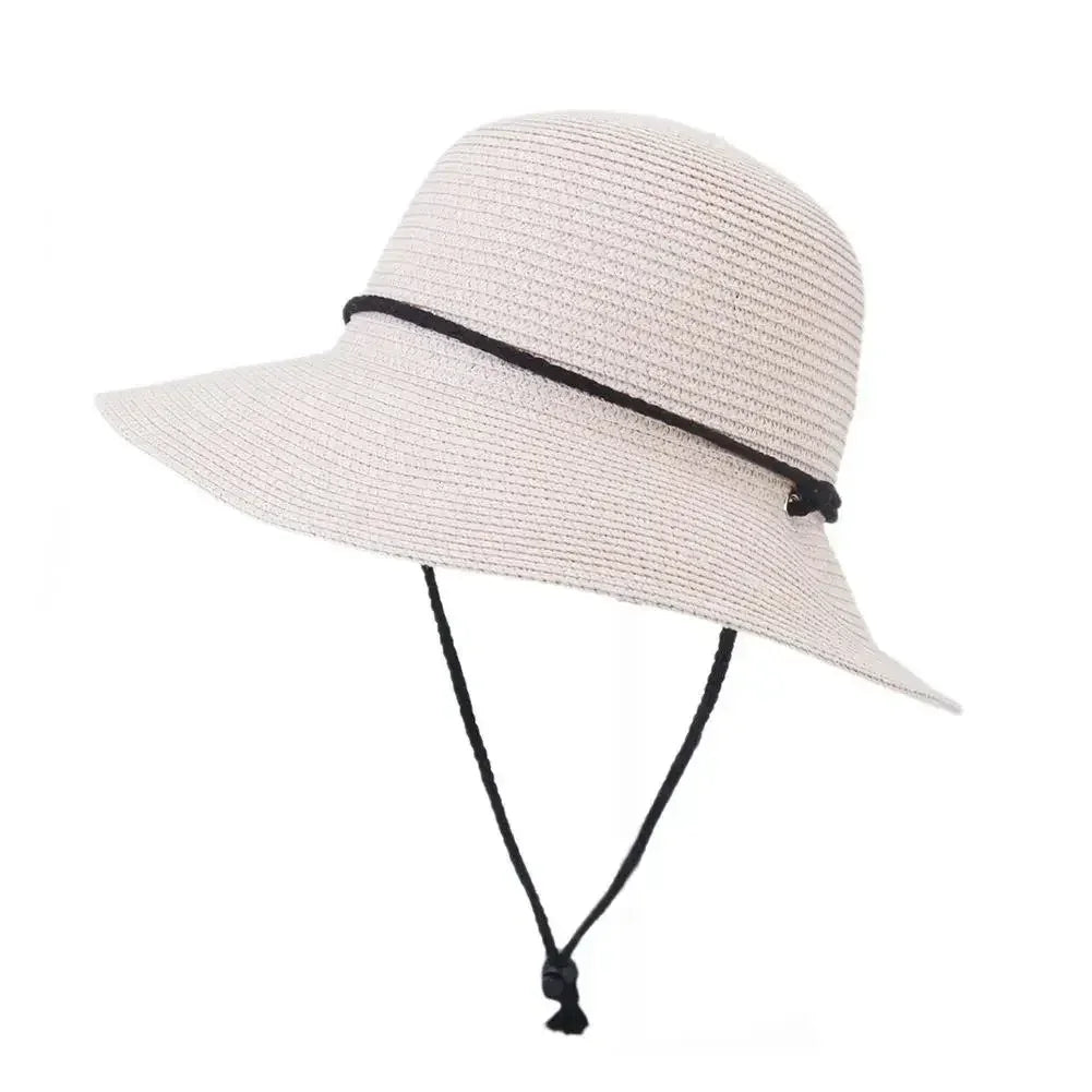 2025 Fashion Korean Version Women's Beach Summer Sun Hat Travel Breathable Beach Sunshade Sun Hat Dome Basin Hat