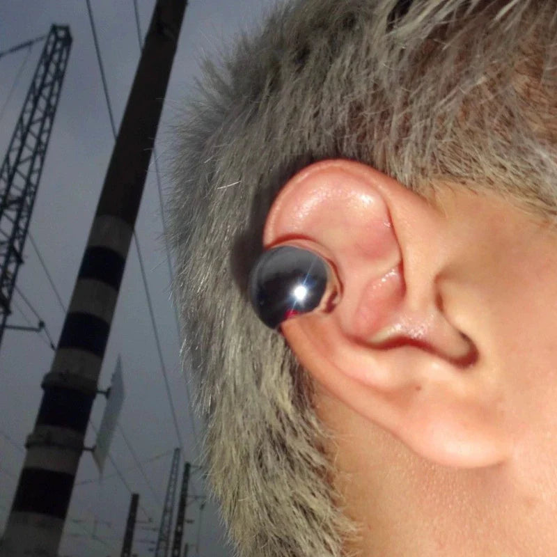 C Shaped Hoop Earrings | Punk Geometric Jewelry for Men and Women