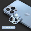 Camera Lens Protector on For iPhone 14 13 12 Pro Max 13Mini Tempered Glass For iPhone 11 13 14 Pro 14Plus Metal Camera Protector Camera Film Protective Lens Case