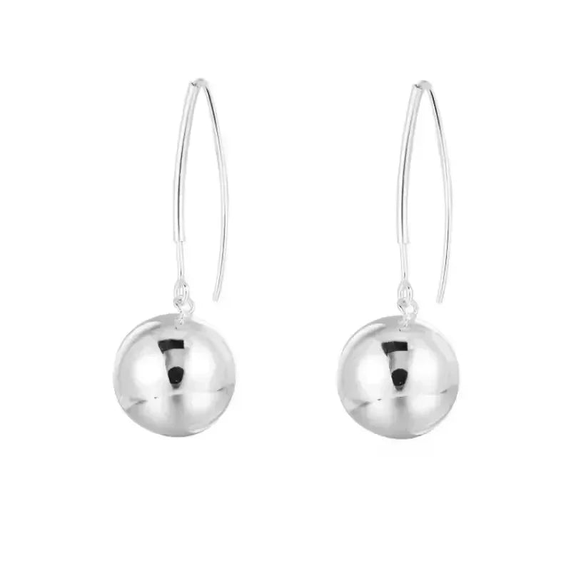 925 Sterling Silver Vintage Tassel Ball Earrings For Women Trendy Earring Jewelry Prevent Allergy Party Accessories Gift