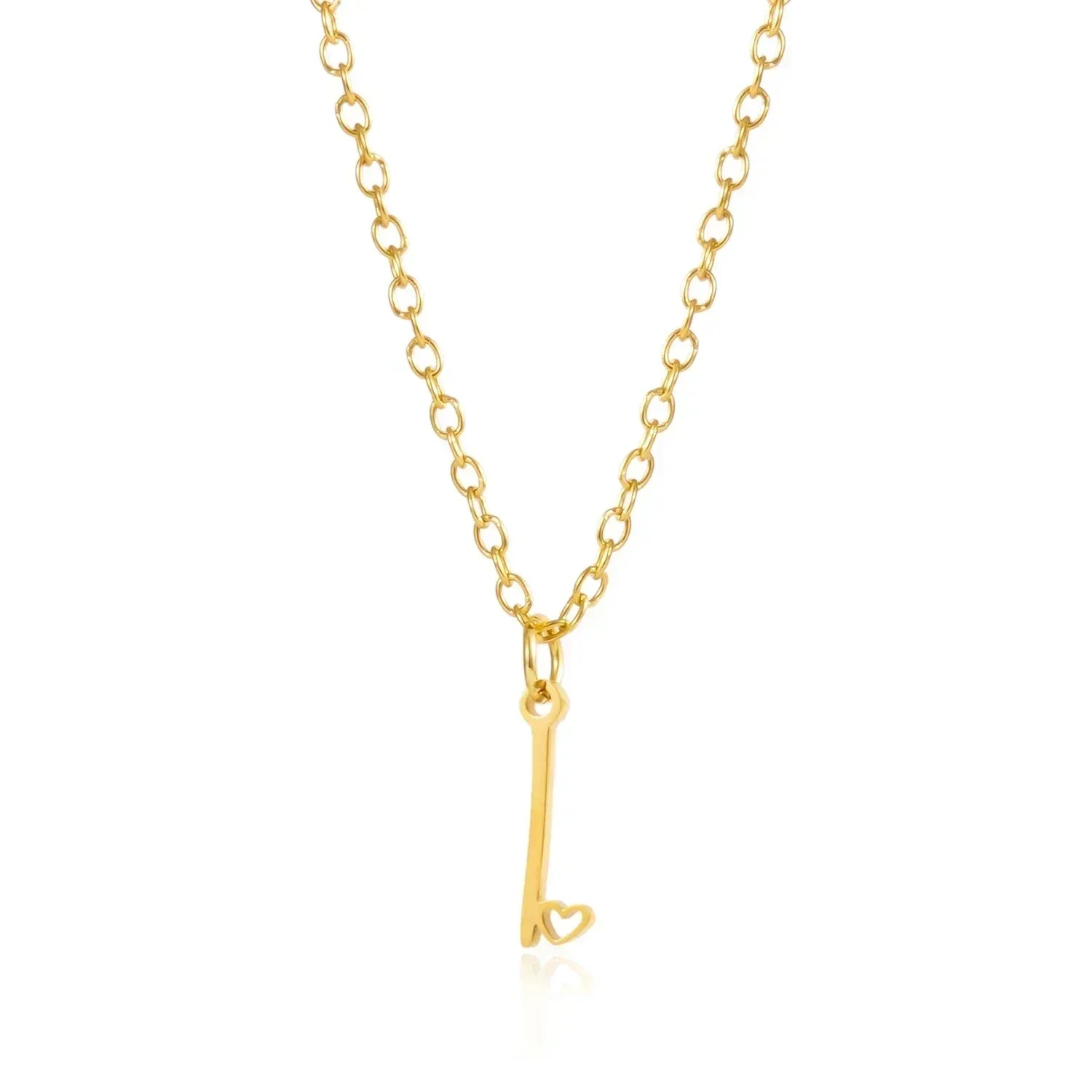 26 Initial Letters Heart Pendant Stainless Steel Necklace for Women Gold Color A-Z Alphabet Choker Chain Birthday Jewelry Gift